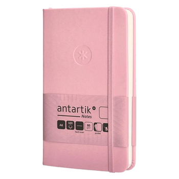 Diário de Desenvolvimento-Pessoal-A5-dots/pontos-com-elástico-80-folhas-capa-dura-rosa