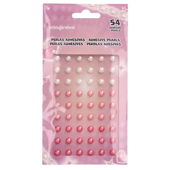 Pérolas autocolantes para decorar Diário de Desenvolvimento Pessoal em pérola e rosa