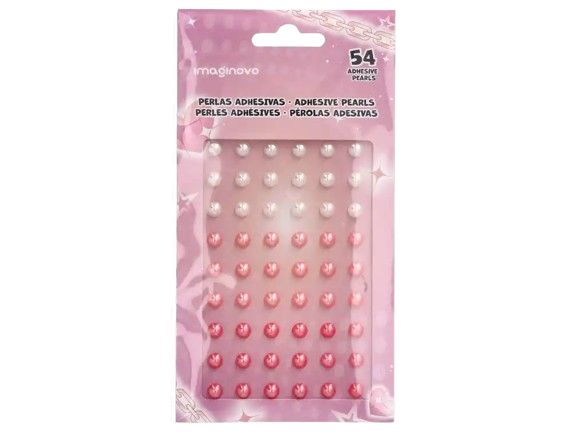 Pérolas autocolantes para decorar Diário de Desenvolvimento Pessoal em pérola e rosa