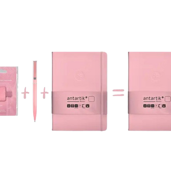 Porta esferográfica para Diário de Desenvolvimento Pessoal autoadesivo turquesa rosa