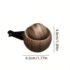 Difusor ambientador para automóvel em madeira de nogueira (sem aroma)