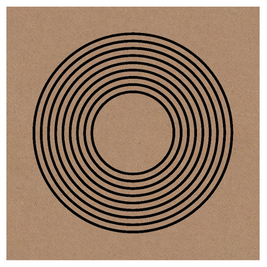 Gráfico de Radiestesia MDF cru 3,2mm 20x20 9 Círculos