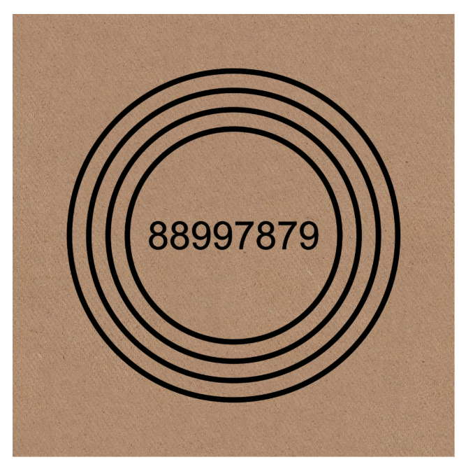 Gráfico de Radiestesia MDF cru 3,2mm 20x20 Anti Dor