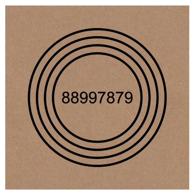 Gráfico de Radiestesia MDF cru 3,2mm 20x20 Anti Dor