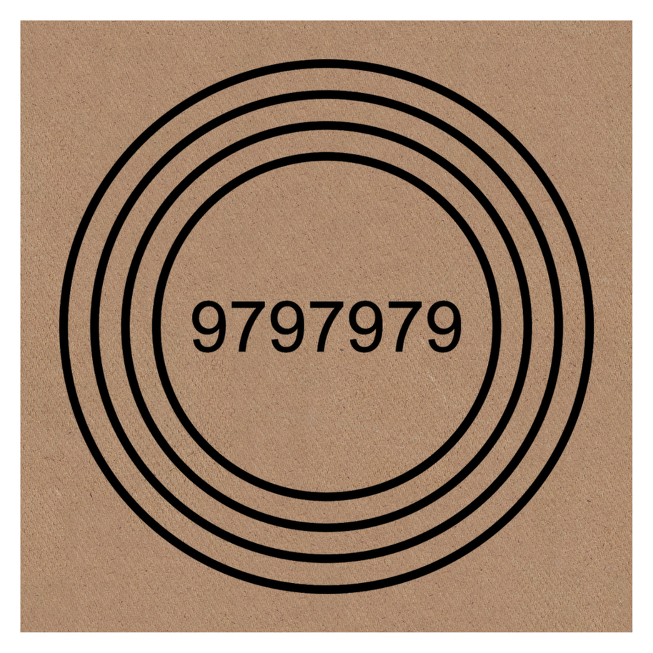 Gráfico de Radiestesia MDF cru 3,2mm 20x20 Alta Vitalidade
