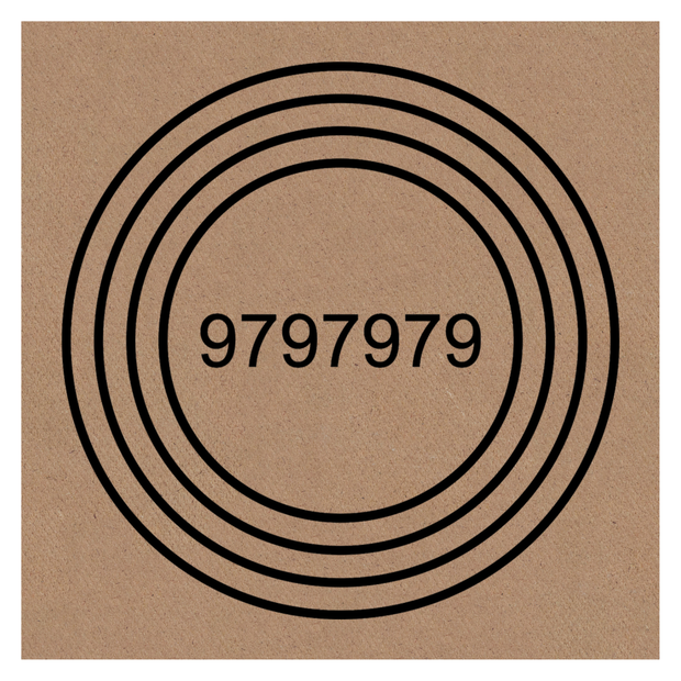 Gráfico de Radiestesia MDF cru 3,2mm 20x20 Alta Vitalidade