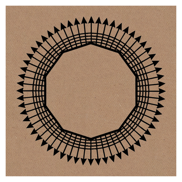 Gráfico de Radiestesia MDF cru 3,2mm 20x20 Desimpregnador
