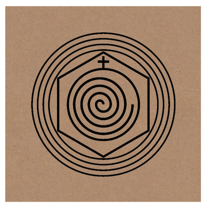 Gráfico de Radiestesia MDF cru 3,2mm 20x20 Desembaraçador Vénus