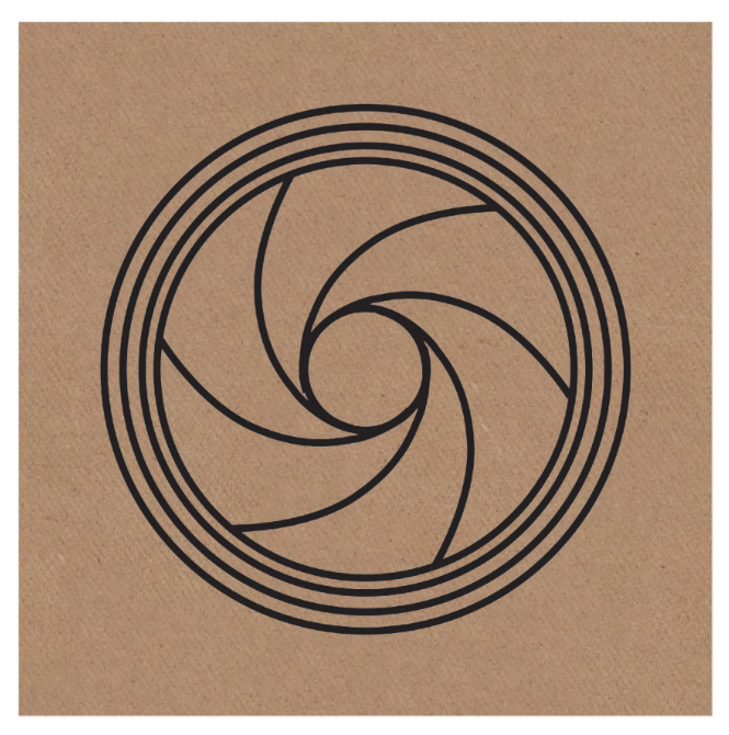 Gráfico de Radiestesia MDF cru 3,2mm 20x20 Diafragma Anti Horário