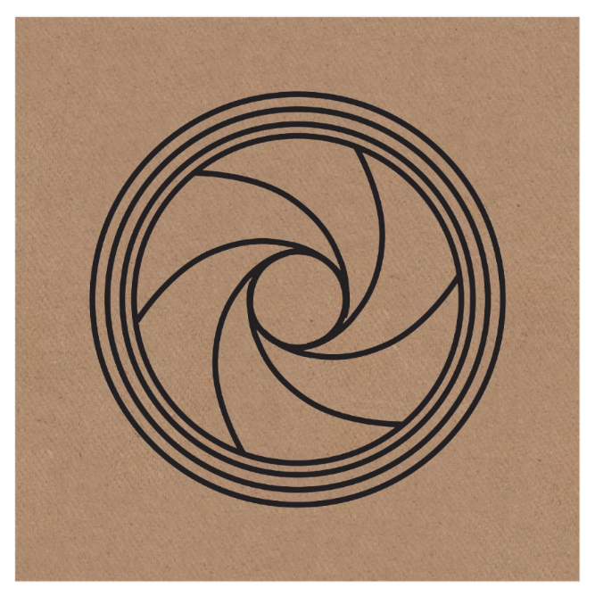Gráfico de Radiestesia MDF cru 3,2mm 20x20 Diafragma Horário