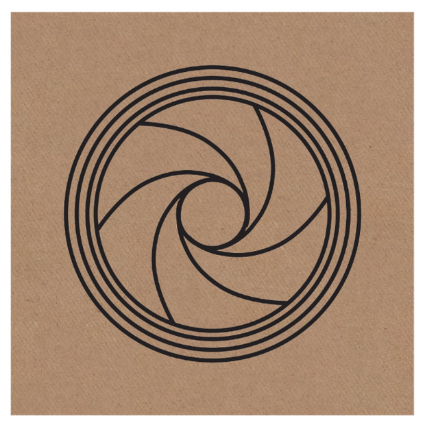 Gráfico de Radiestesia MDF cru 3,2mm 20x20 Diafragma Horário