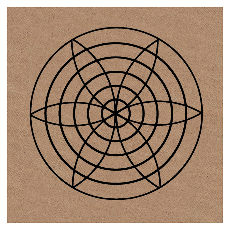 Gráfico de Radiestesia MDF cru 3,2mm 20x20 Harmonia