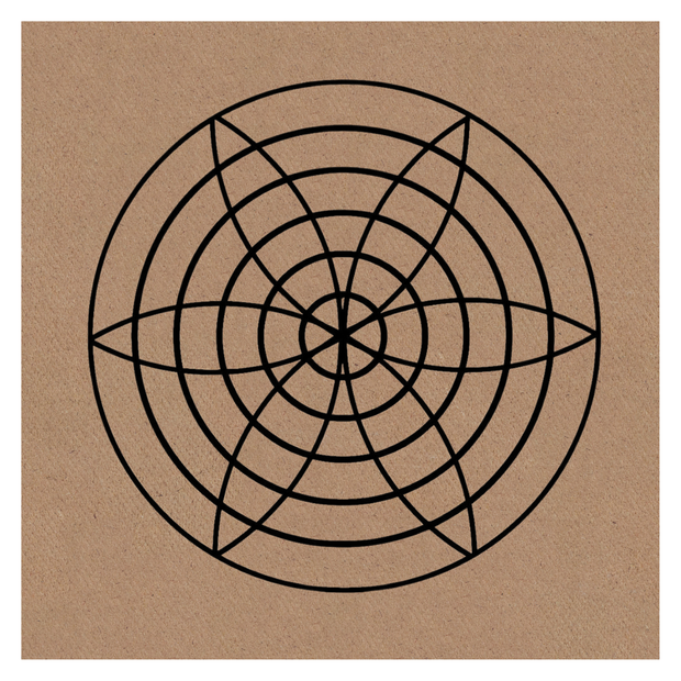 Gráfico de Radiestesia MDF cru 3,2mm 20x20 Harmonia