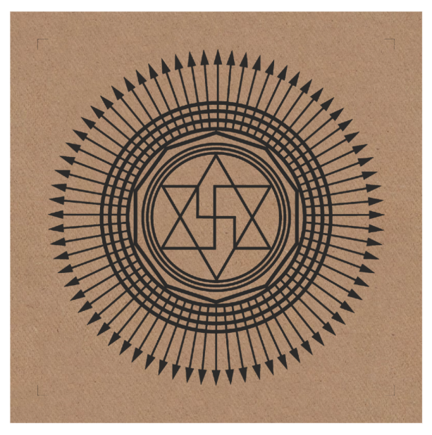 Gráfico de Radiestesia MDF cru 3,2mm 20x20 Queima de Karma