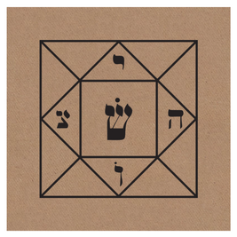 Gráfico de Radiestesia MDF cru 3,2mm 20x20 Quadrado Mágico