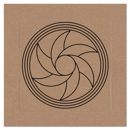 Gráfico de Radiestesia MDF cru 3,2mm 20x20 Triturador. 