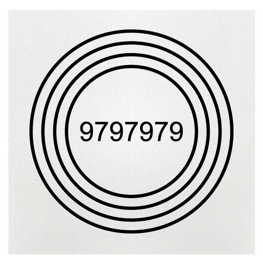 Gráfico de Radiestesia MDF branco 3,2mm 20x20 Alta Vitalidade