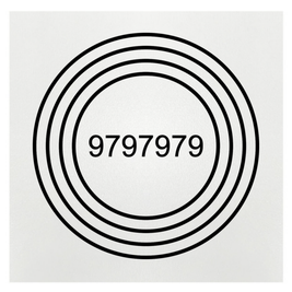 Gráfico de Radiestesia MDF branco 3,2mm 20x20 Alta Vitalidade