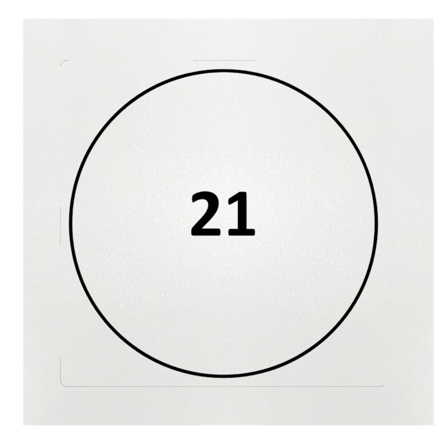 Gráfico de Radiestesia MDF branco 3,2mm 20x20 Código 21