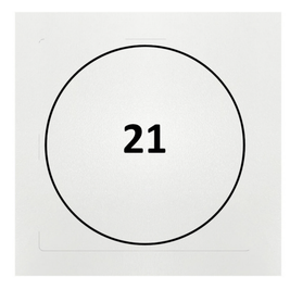 Gráfico de Radiestesia MDF branco 3,2mm 20x20 Código 21