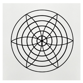Gráfico de Radiestesia MDF branco 3,2mm 20x20 Harmonia