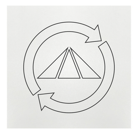 Gráfico de Radiestesia MDF branco 3,2mm 20x20 Prosperador