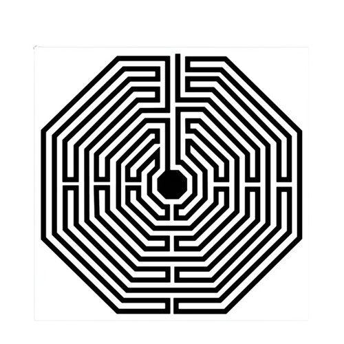 Gráfico de Radiestesia MDF branco 3,2mm 20x20 Amiens