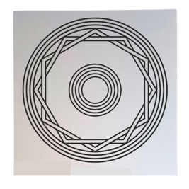Gráfico de Radiestesia MDF branco 3,2mm 20x20 Amplificador