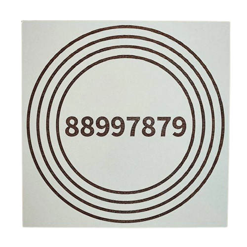 Gráfico de Radiestesia MDF branco 3,2mm 20x20 Anti Dor