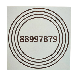 Gráfico de Radiestesia MDF branco 3,2mm 20x20 Anti Dor