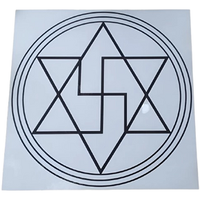 Gráfico de Radiestesia MDF branco 3,2mm 20x20 Anti Magia