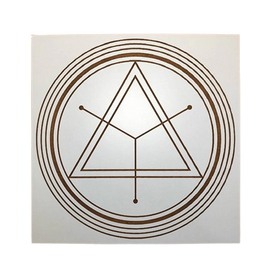 Gráfico de Radiestesia MDF branco 3,2mm 20x20 Dinamizador de Fígado