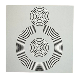 Gráfico de Radiestesia MDF branco 3,2mm 20x20 SOS Saúde