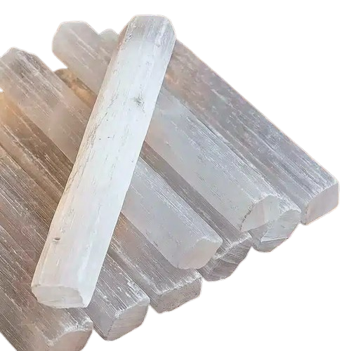 Pedra natural em bruto Bastão de Selenite 10 a 15cm