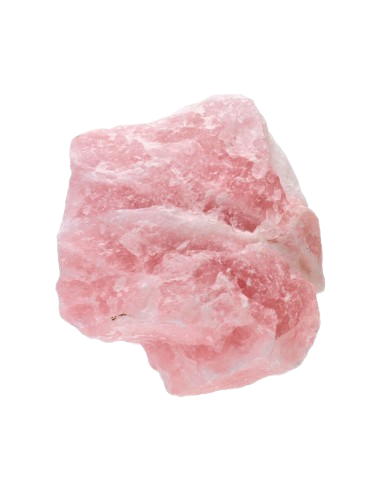 Pedra natural em bruto Quartzo Rosa 4cm