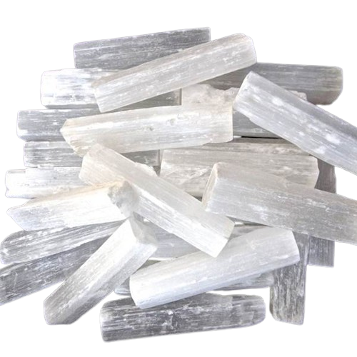 Pedra natural em bruto Selenite 30 a 50mm