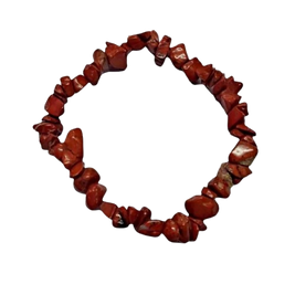 Pulseira Chip Jaspe Vermelho