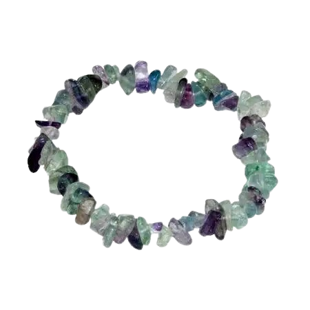 Pulseira Chip Fluorite Arco Íris